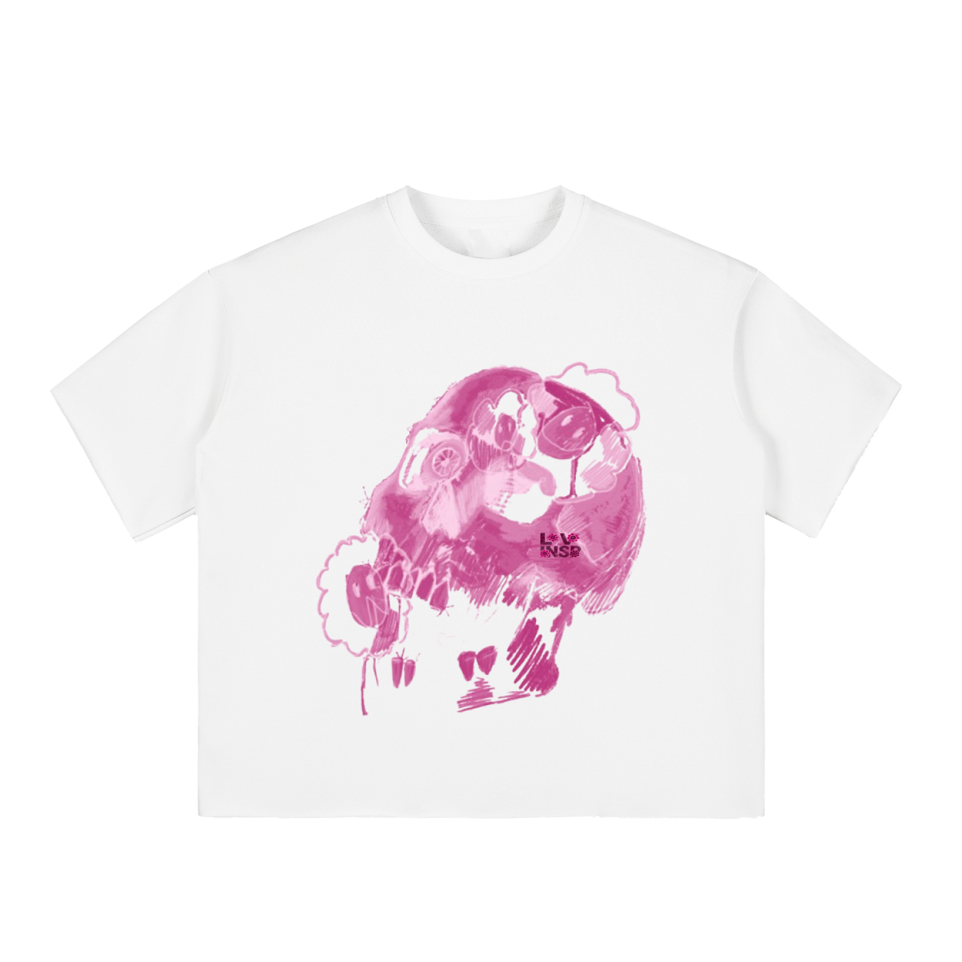 Love Inspo Archival, Boxy T-shirt, Die in the flowers