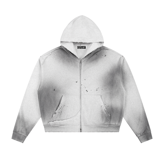 Faded zip-up