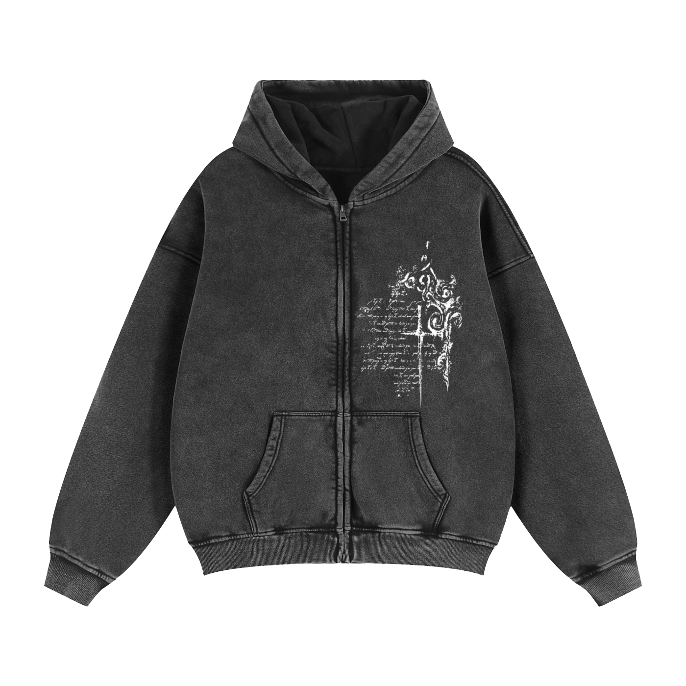 Love Inspo Archival, Zip up Hoodie, Sigils