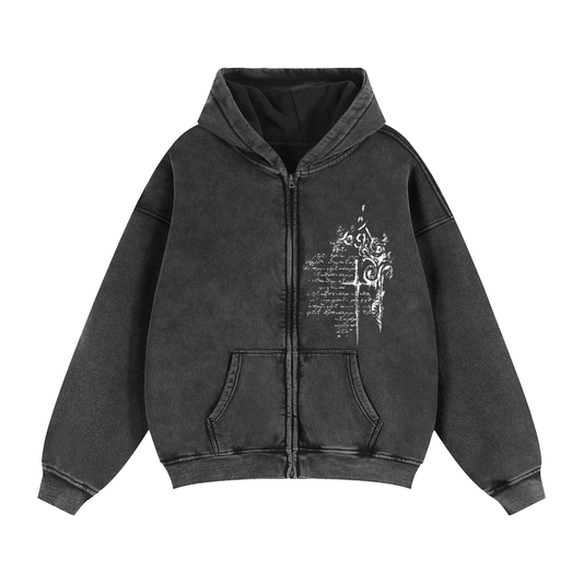 Love Inspo Archival, Zip up Hoodie, Sigils